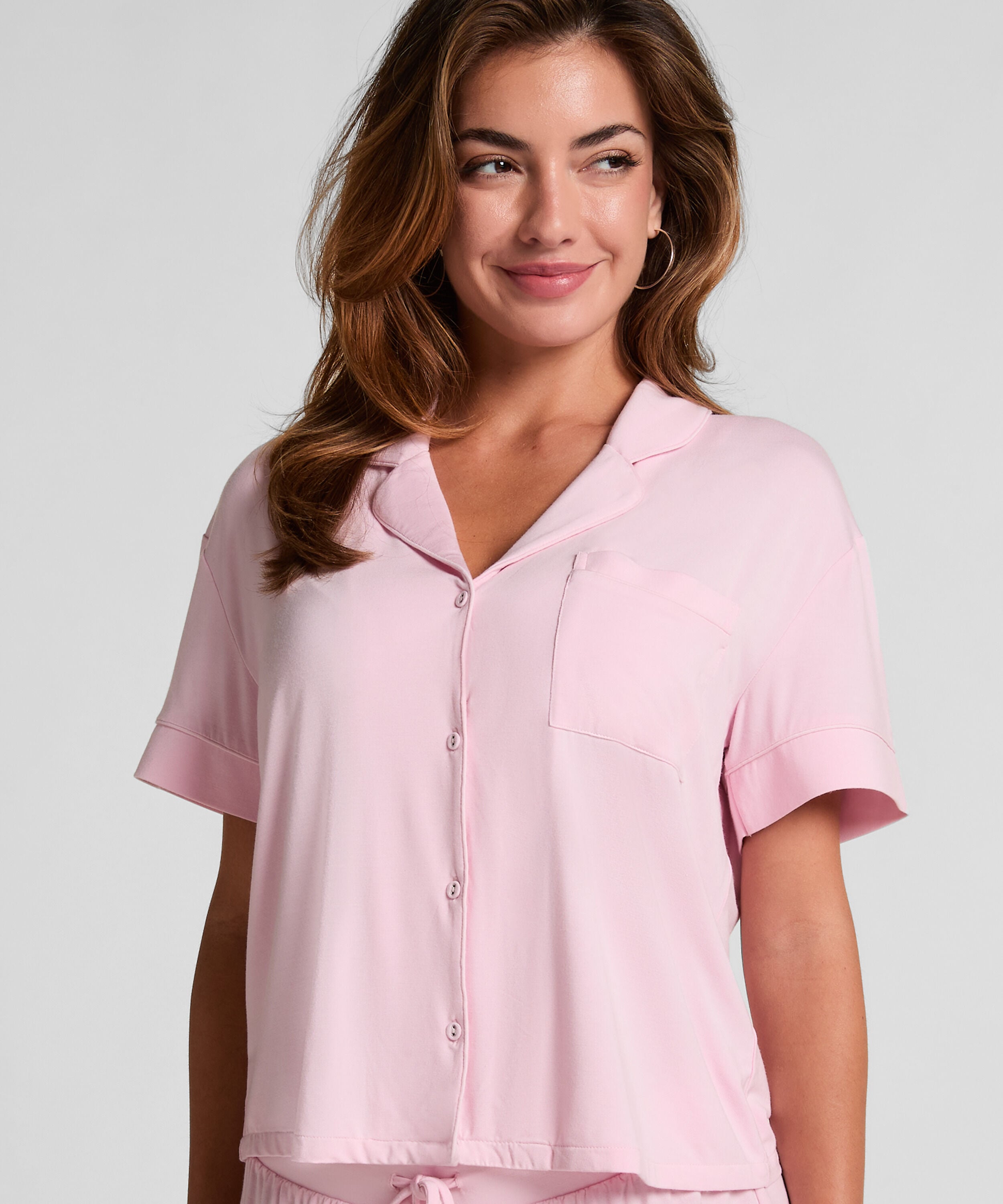 Kortärmad jerseyjacka Essential, Rosa
