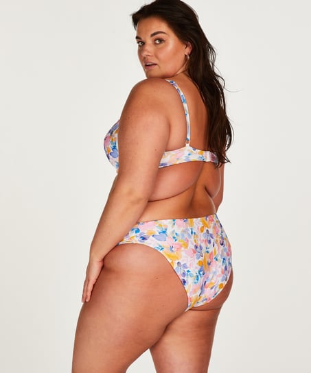 Vadderad bikini&ouml;verdel med bygel Palma, Vit