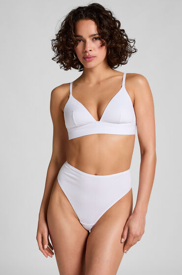 Hunkemöller Stringtrosa i bomull Vit