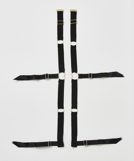 Strumpebandshandklovar fr&aring;n v&aring;r Private Collection, Svart