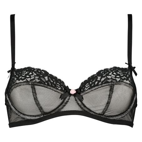 Non-padded underwired bra Cleo, Svart