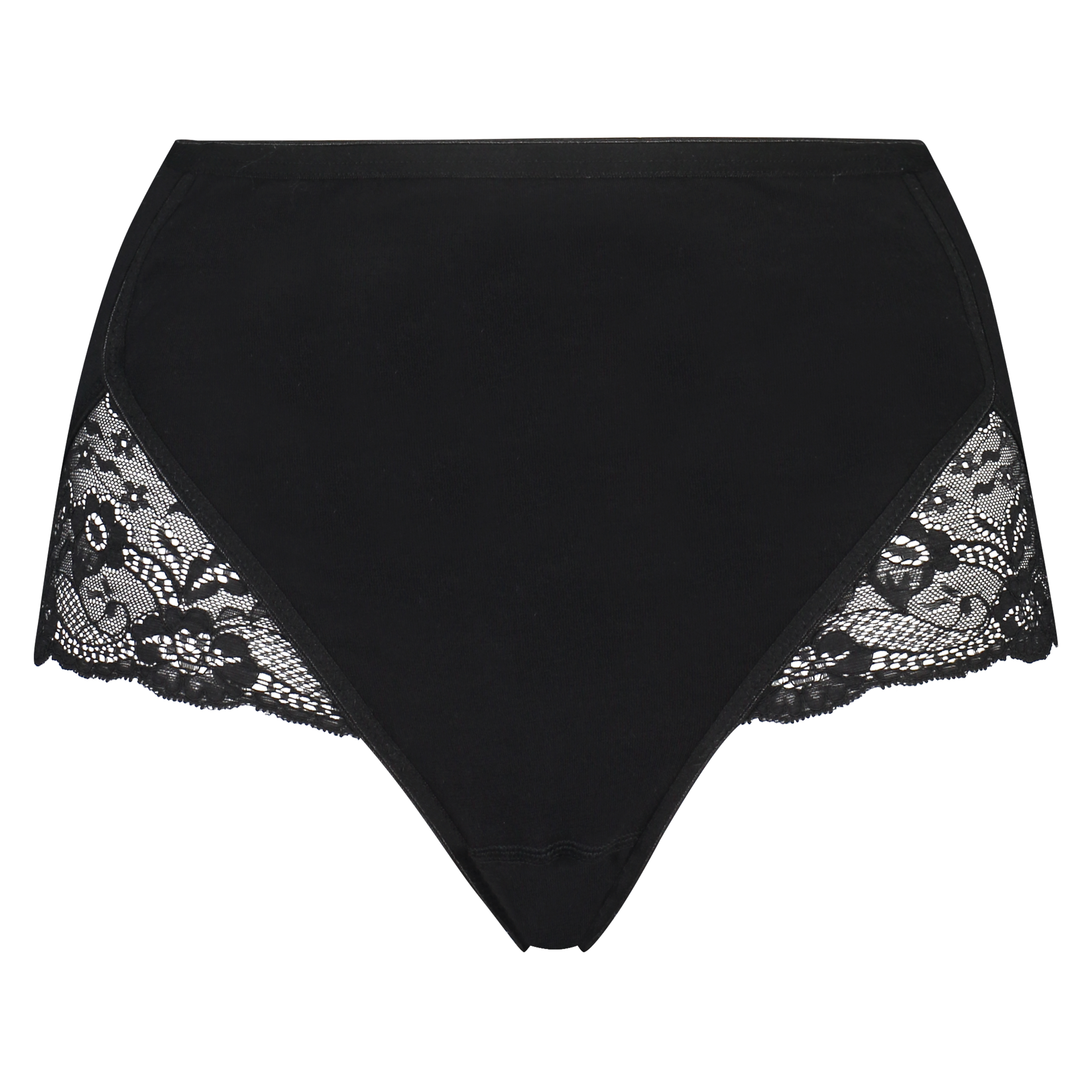 Superslip Lace Maxi bomull, Svart, main