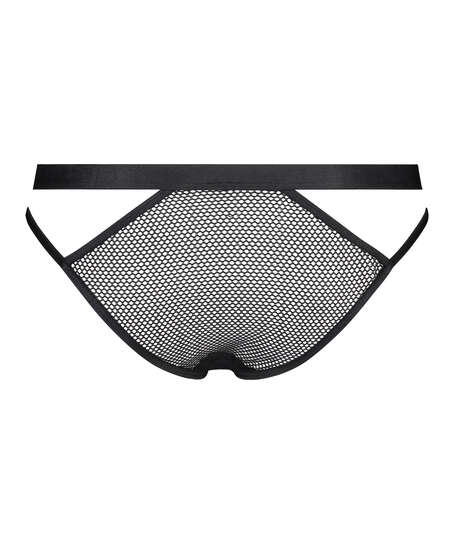 Sadie brazilian-trosa med &ouml;ppen gren, Svart