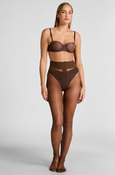 Hunkemöller Strumpbyxor 15 Denier Second Skin Brun