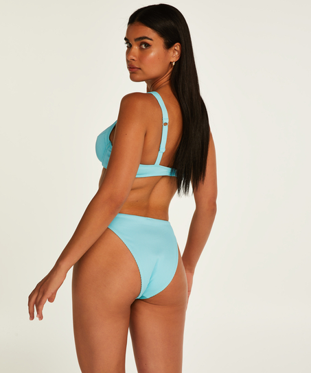 Texture icke formpressad bikini-överdel med bygel, Svart