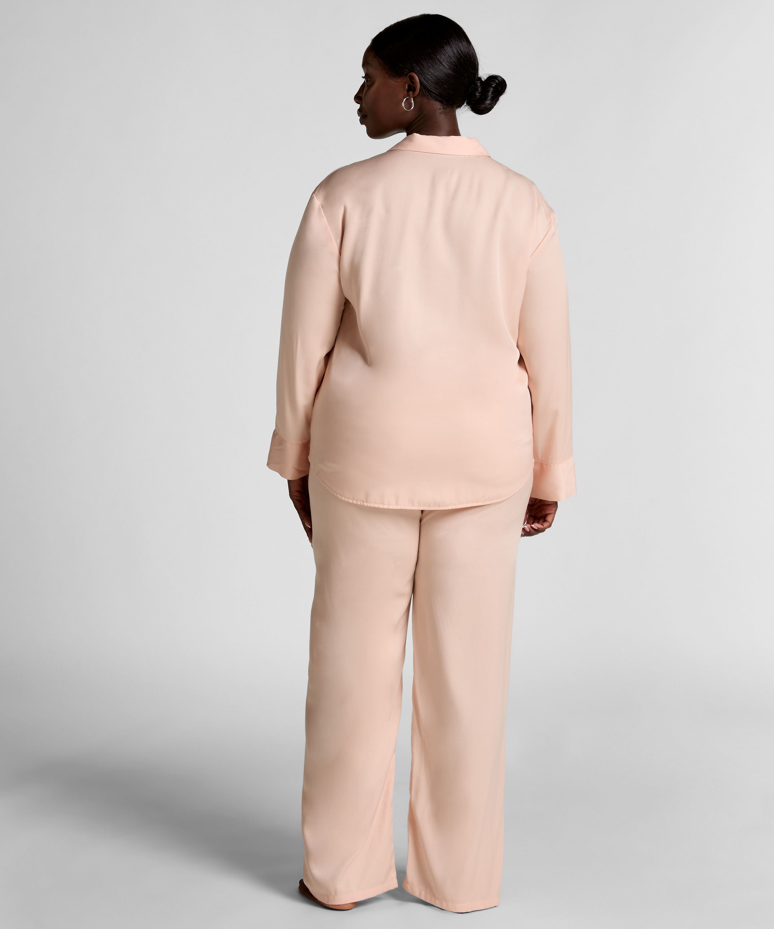 Satin-byxor, Rosa, main