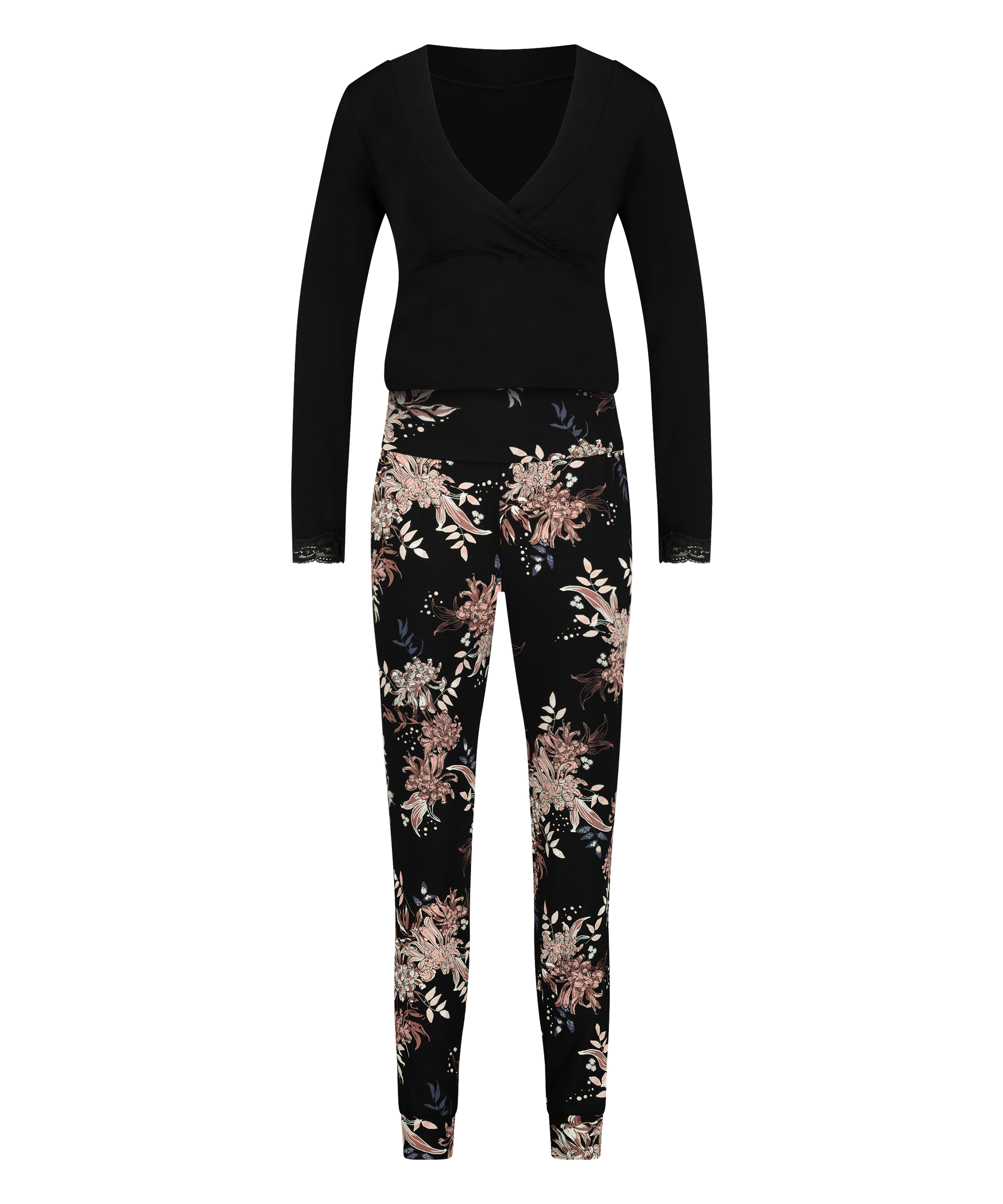 Pyjamasset f&ouml;r amning, Svart, main