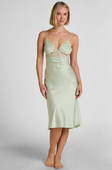 Hunkemöller Malou Satin Nattlinne Grön