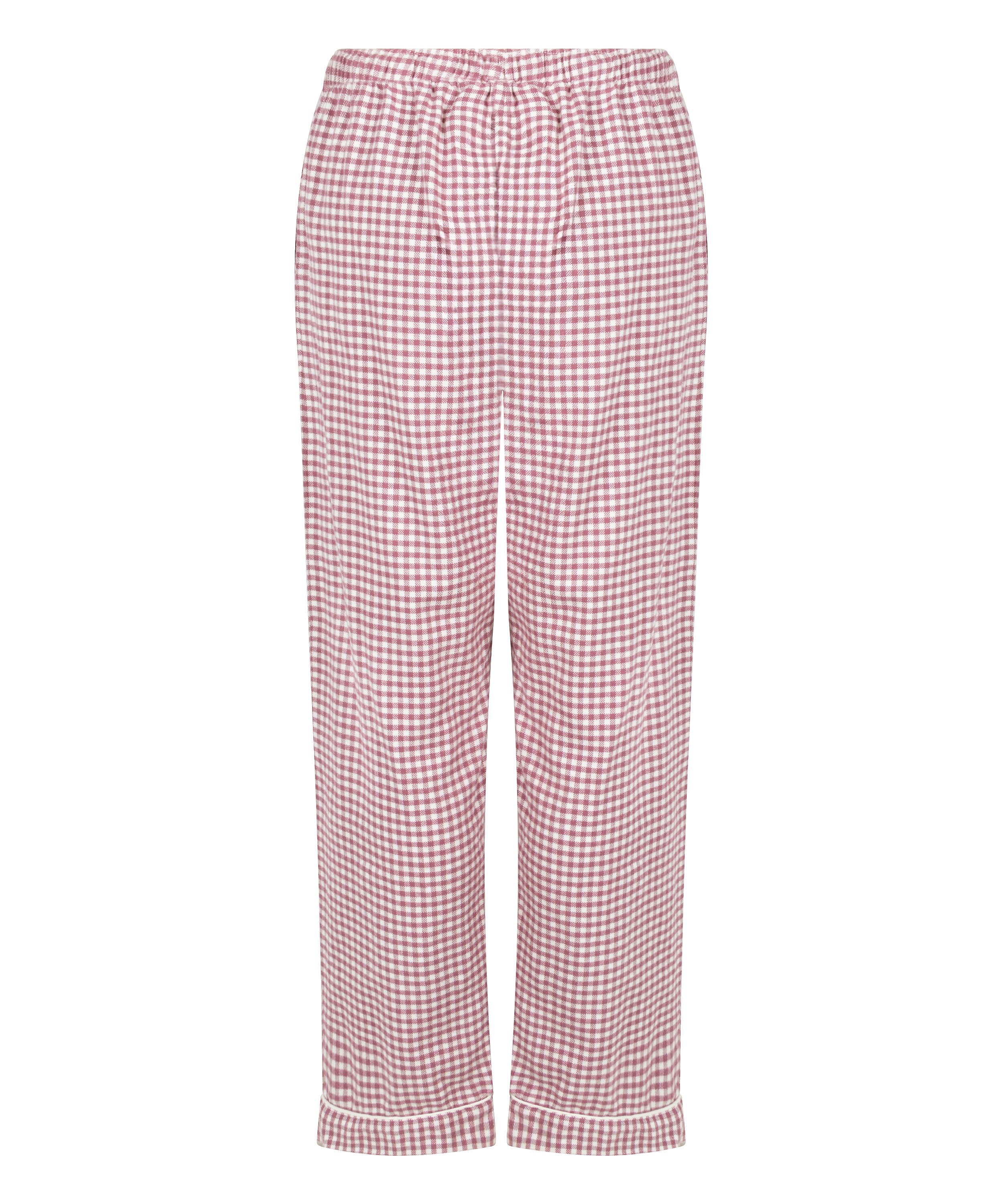 Pyjamasbyxori flanell, Lila, main