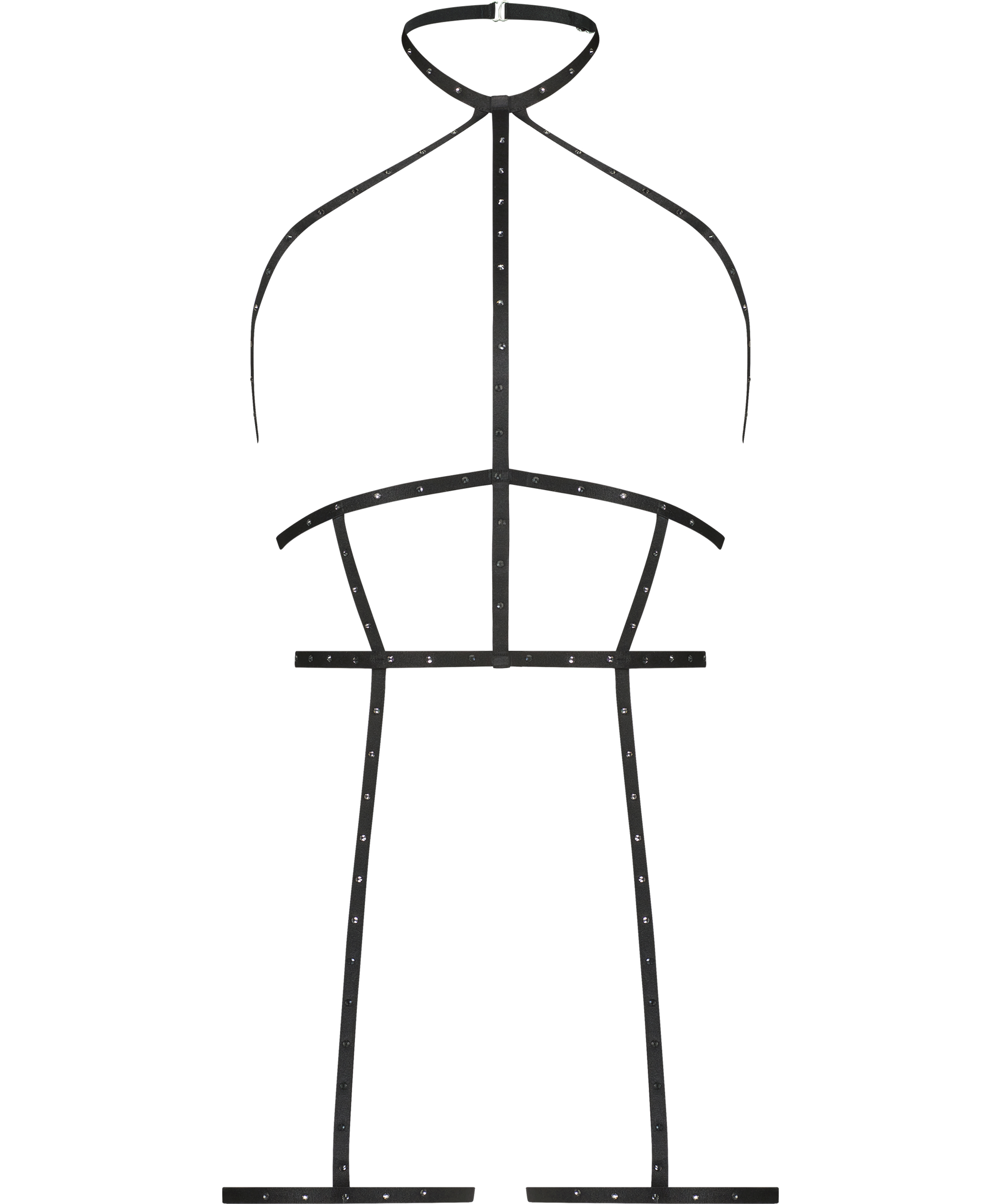 Private Rhinestone Sele, Svart, main