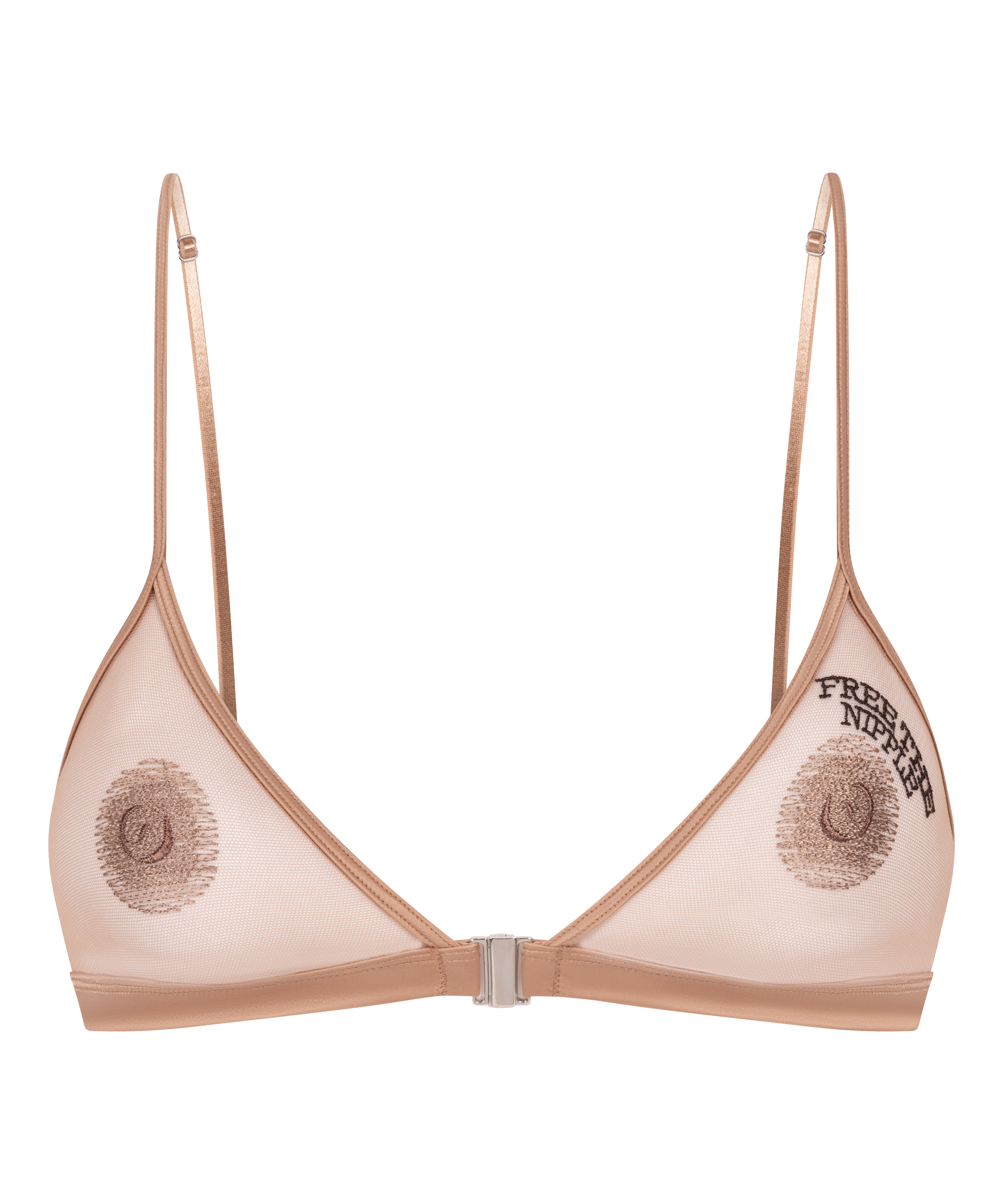Free The Nipple bralette, Brun, main