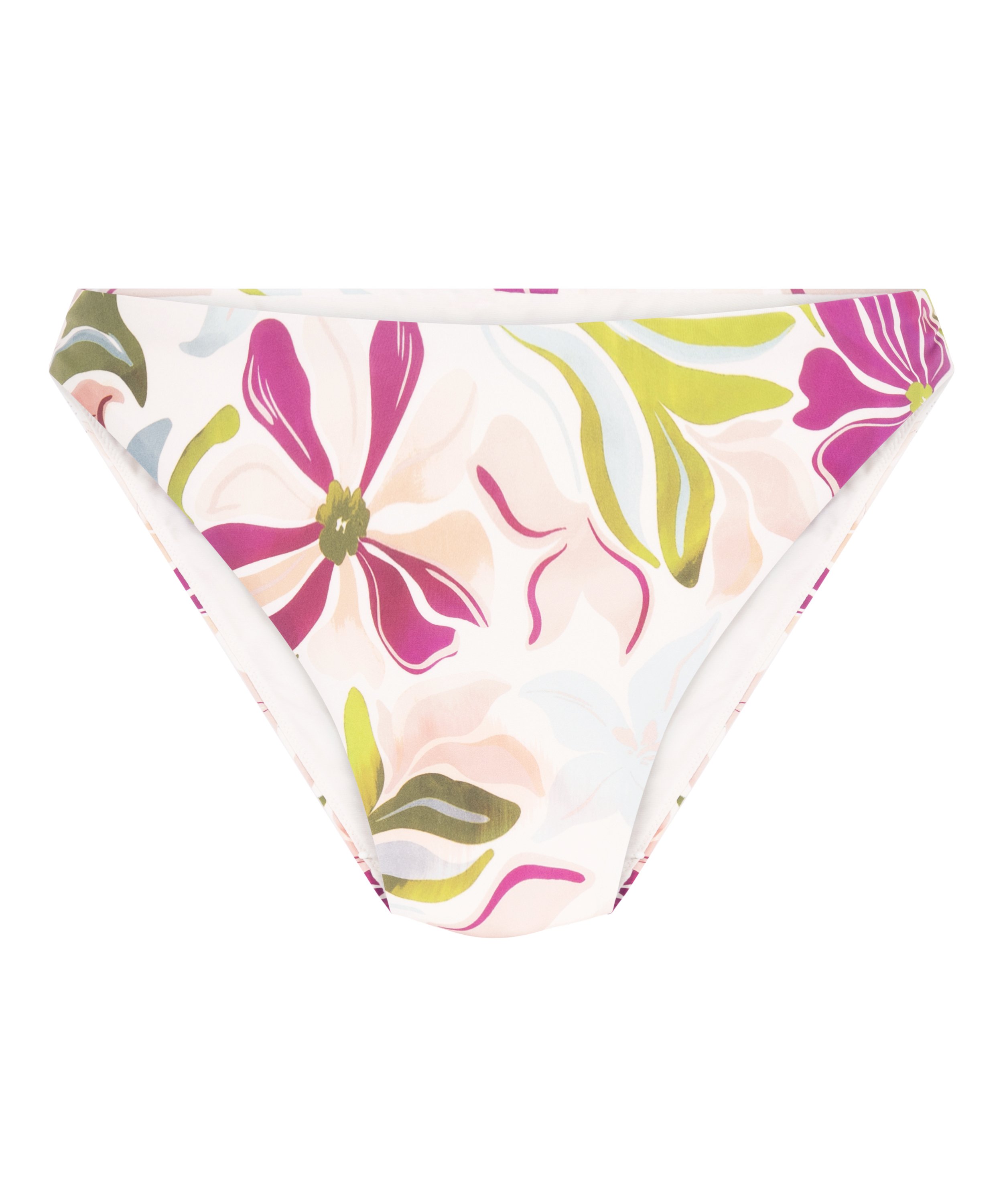 Ayanna bikininederdel med högt skurna ben, Vit, main