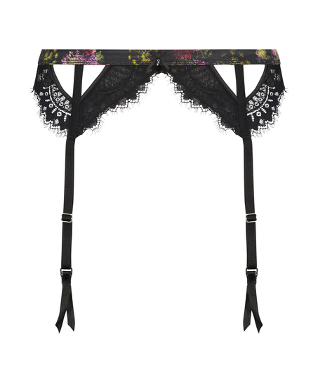 Strumpeband Amelie, Svart