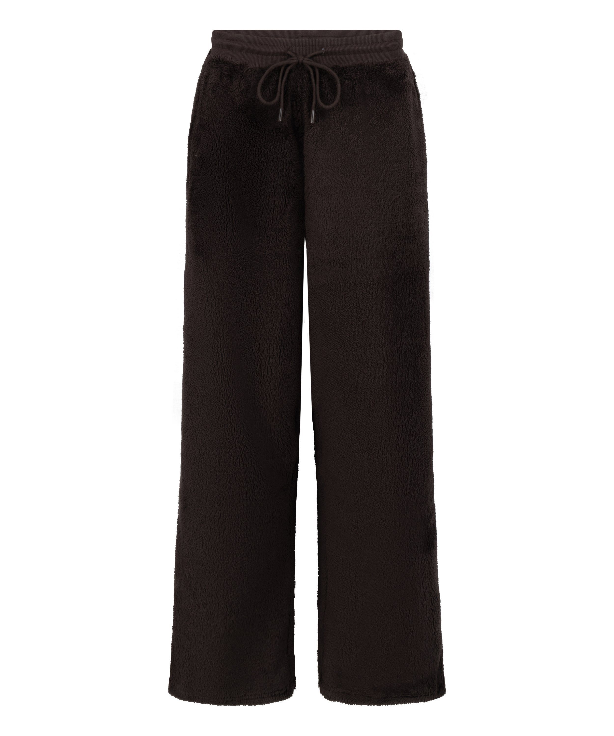 Fluffiga fleecebyxor, Brun, main