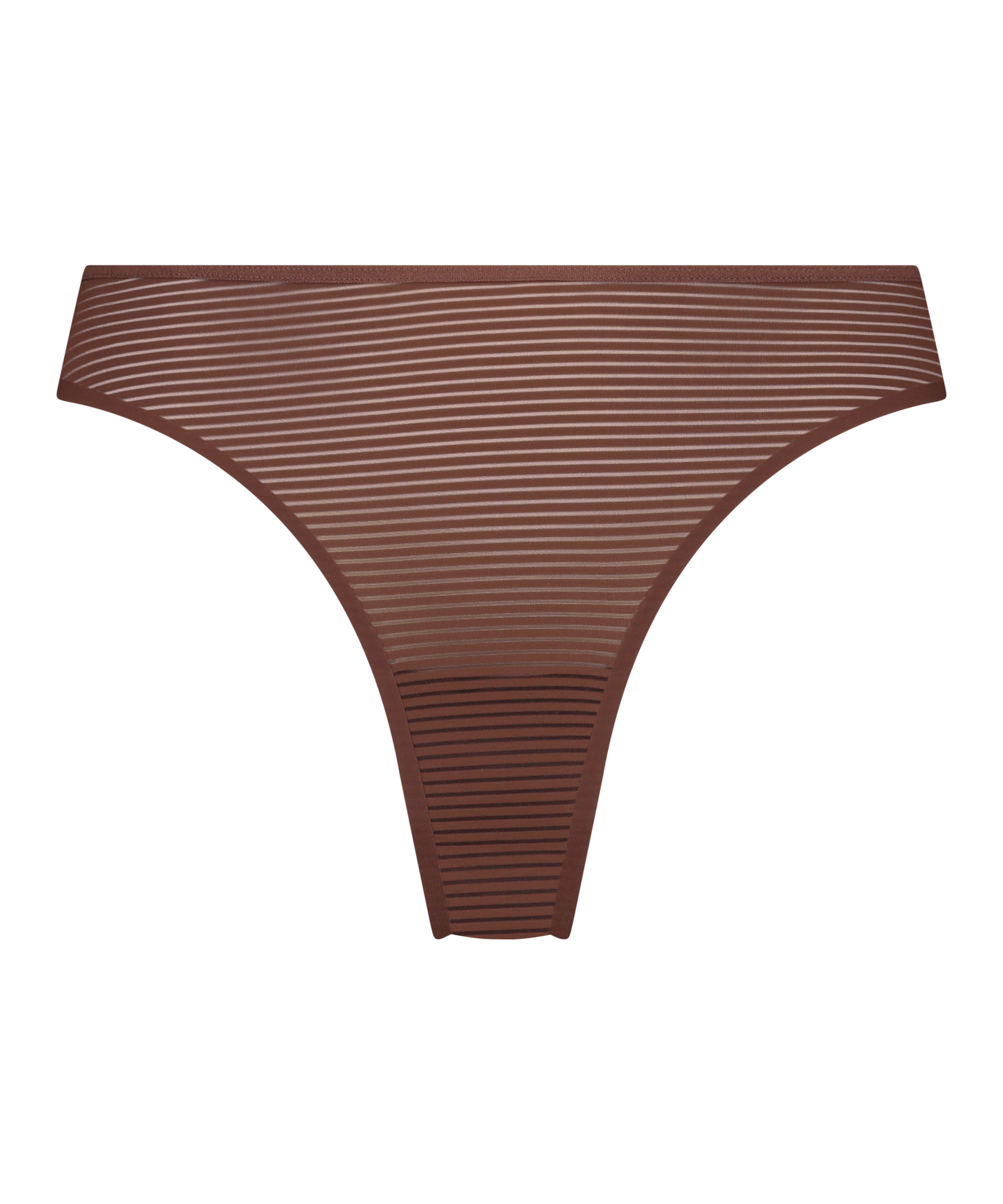 Stringtrosa Invisible Stripe Mesh, Brun, main