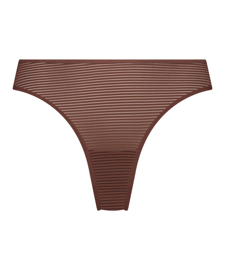 Stringtrosa Invisible Stripe Mesh, Brun