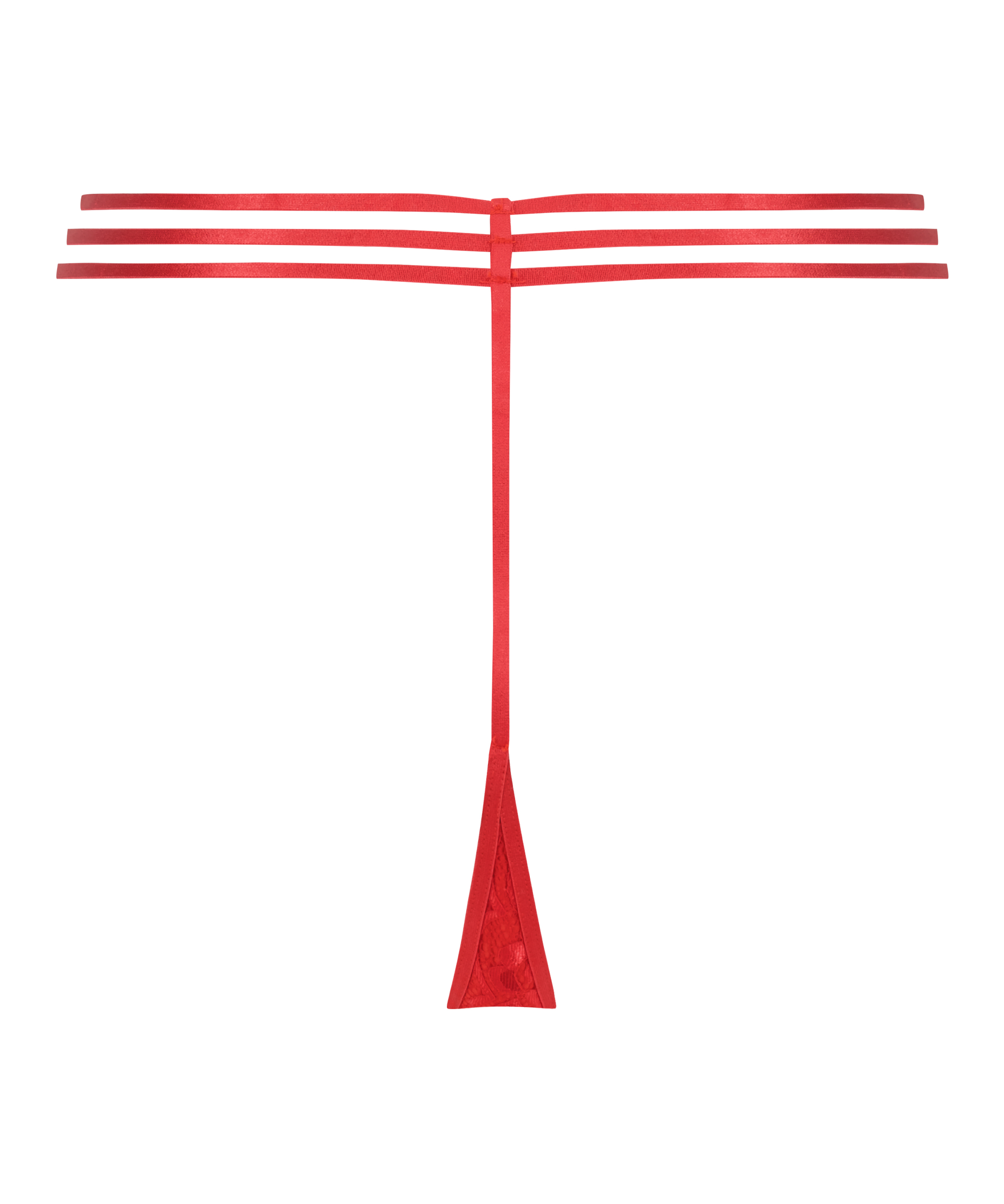 Fjärrkontroll Vibrerande Tanga stringtrosa med spets, röd, main