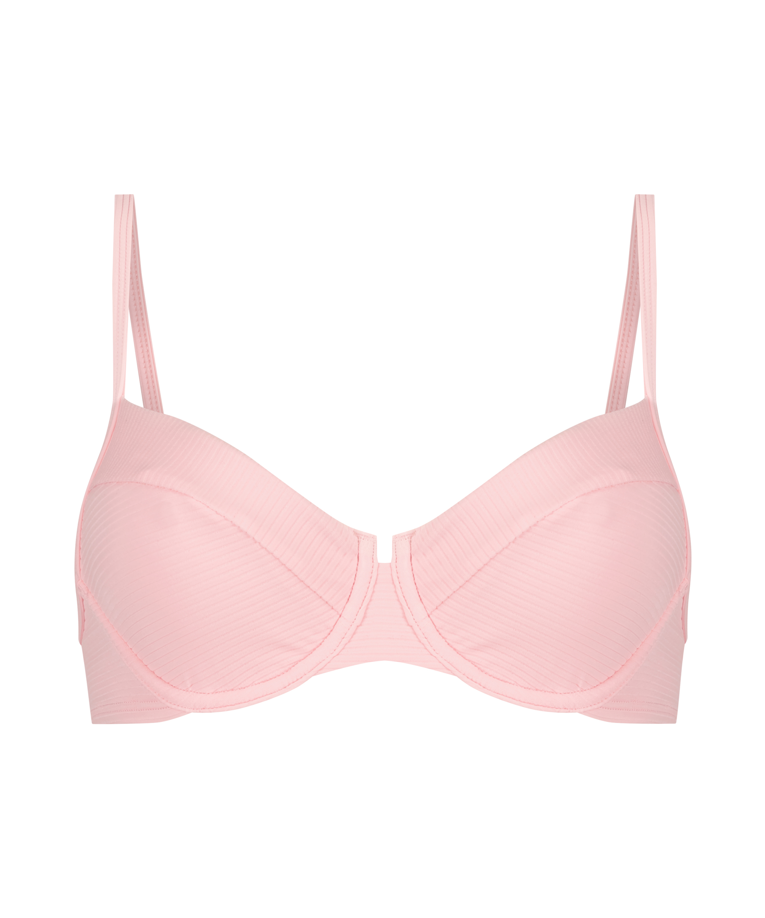 Texture icke formpressad bikini-bh med bygel, Svart, main