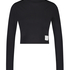 Crop top Lia HKM x NA-KD, Svart