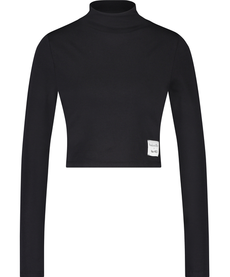 Crop top Lia HKM x NA-KD, Svart