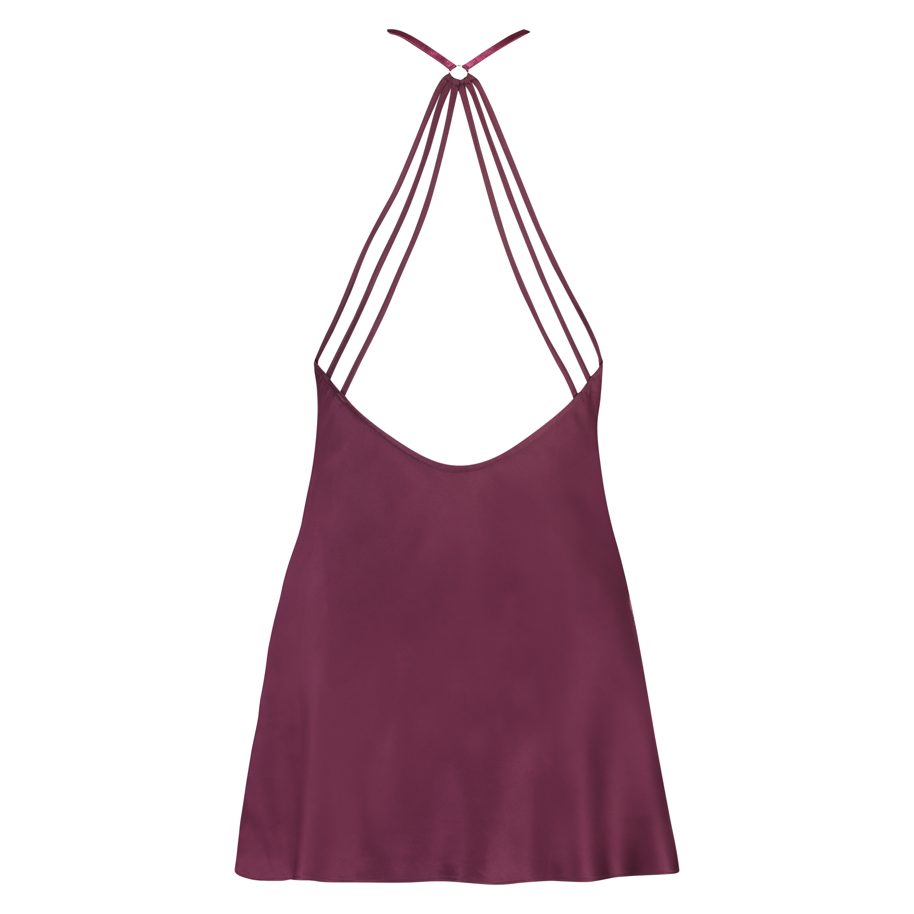 Underklänning Satin deep v, Lila, main