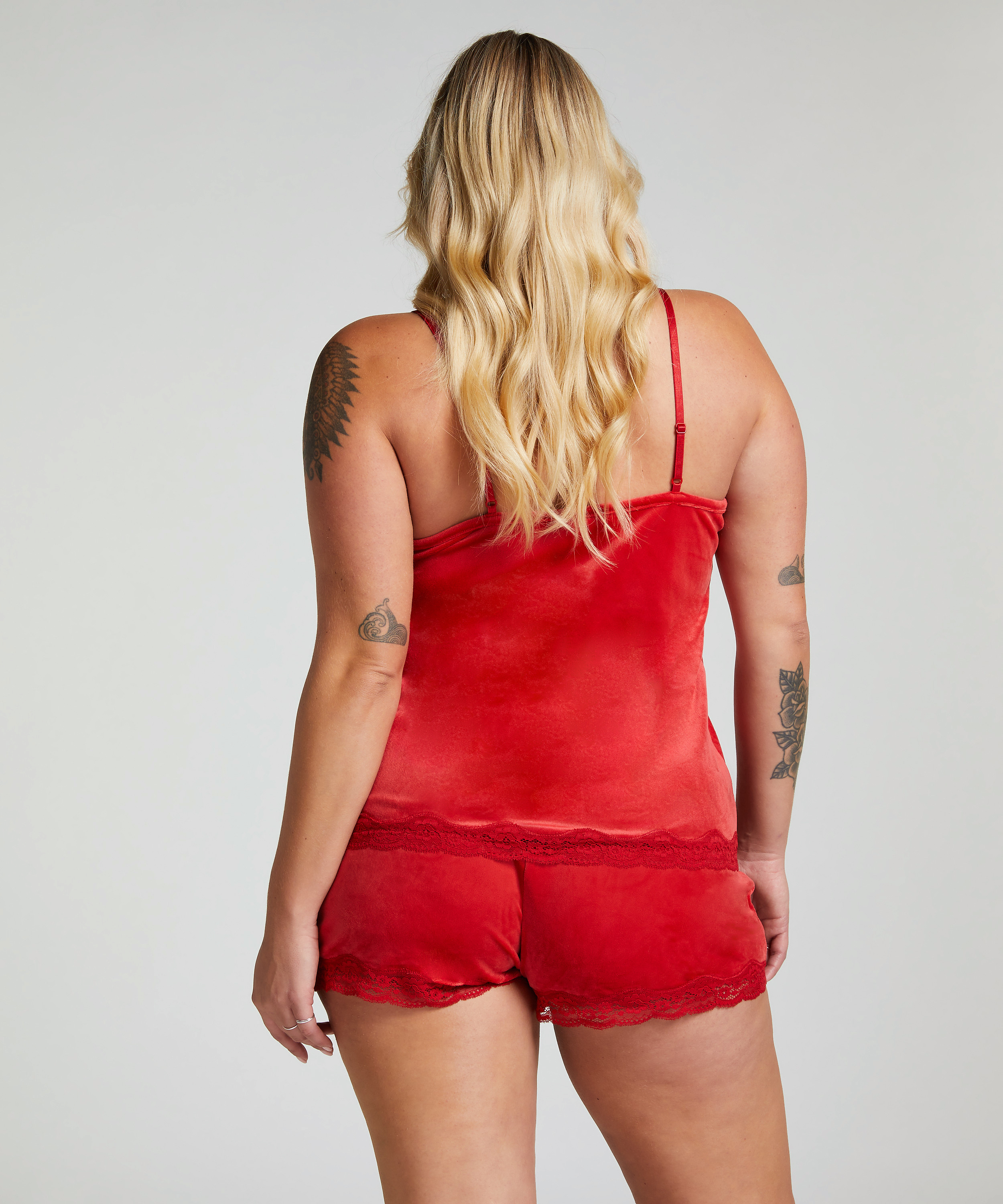 Sammet-spetslinne, R&ouml;d, main