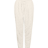 Kabelstickade joggingbyxor, Vit