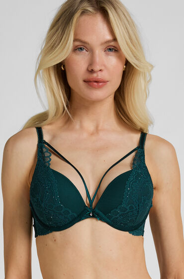 Hunkemöller Vadderad push up-bh med bygel Isadora Grön