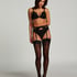 Stockings 30 denier Delicate Lines, Svart