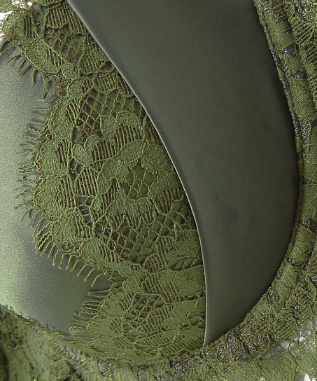 Vadderad bygelbehå Hannako, Grön