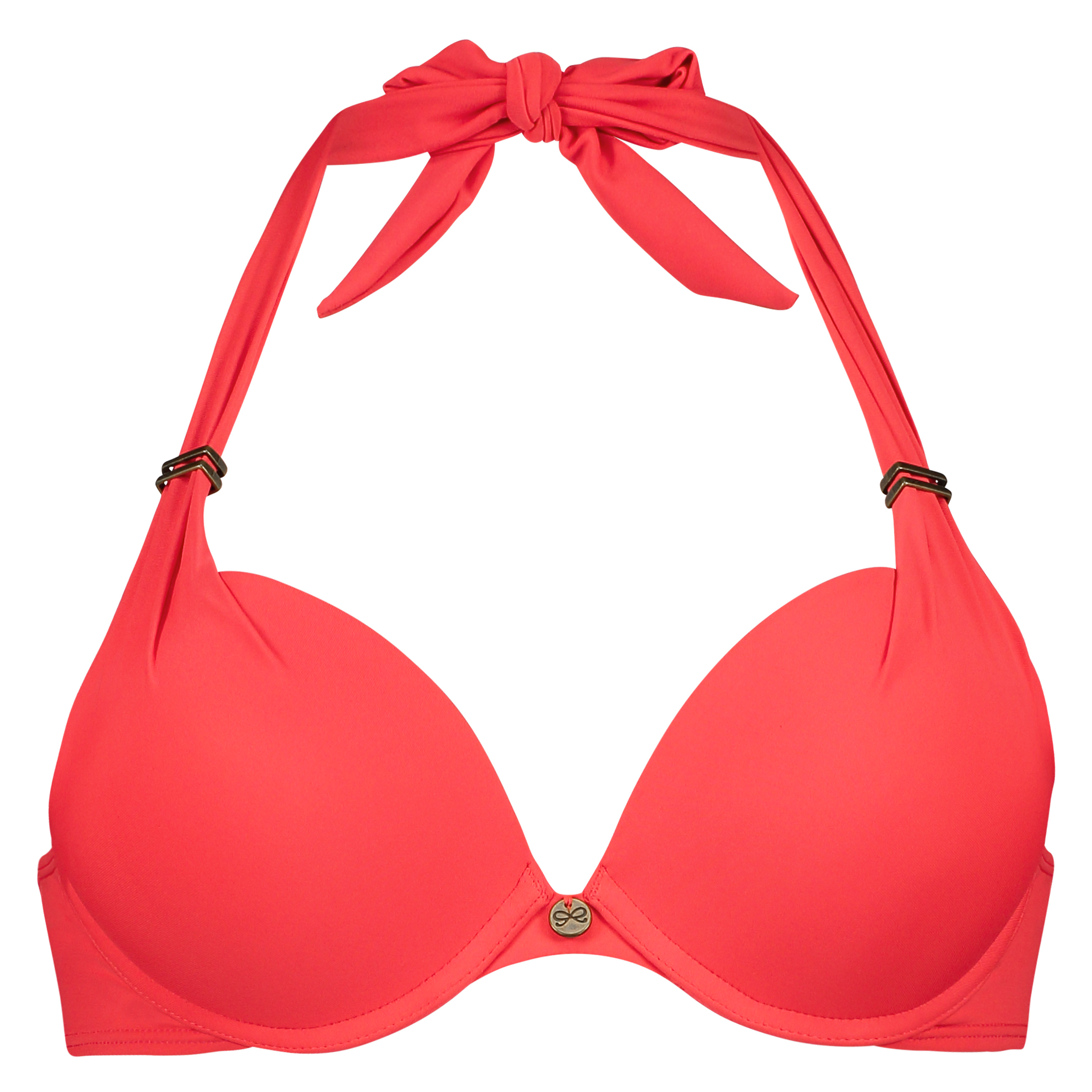 Formpressad push-up-bikinitopp Sunset Dream Storlek A - E, Röd, main