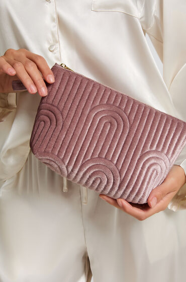 Hunkemöller Sminkväska i velour, liten