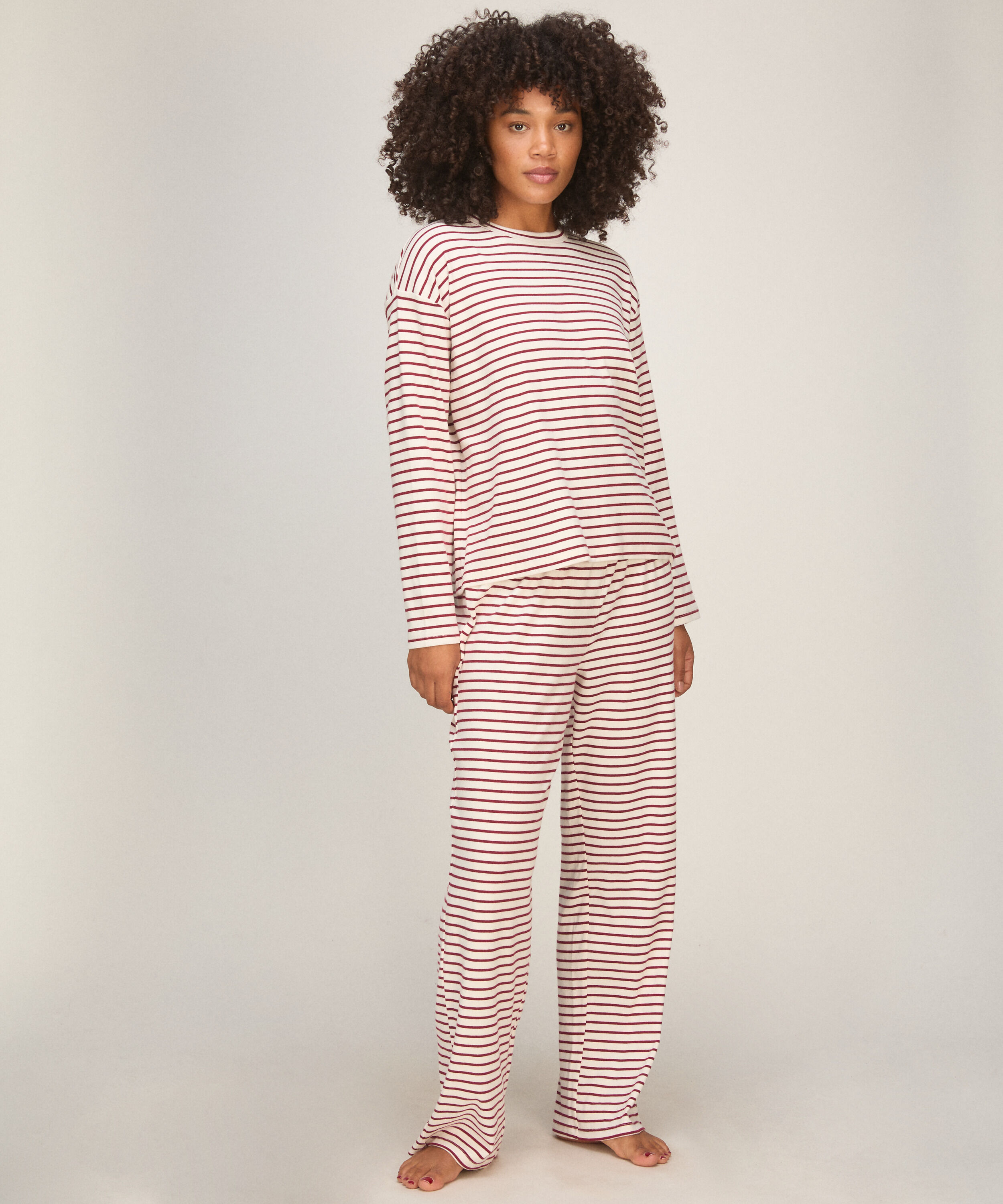 Pyjamasset i bomullsjersey