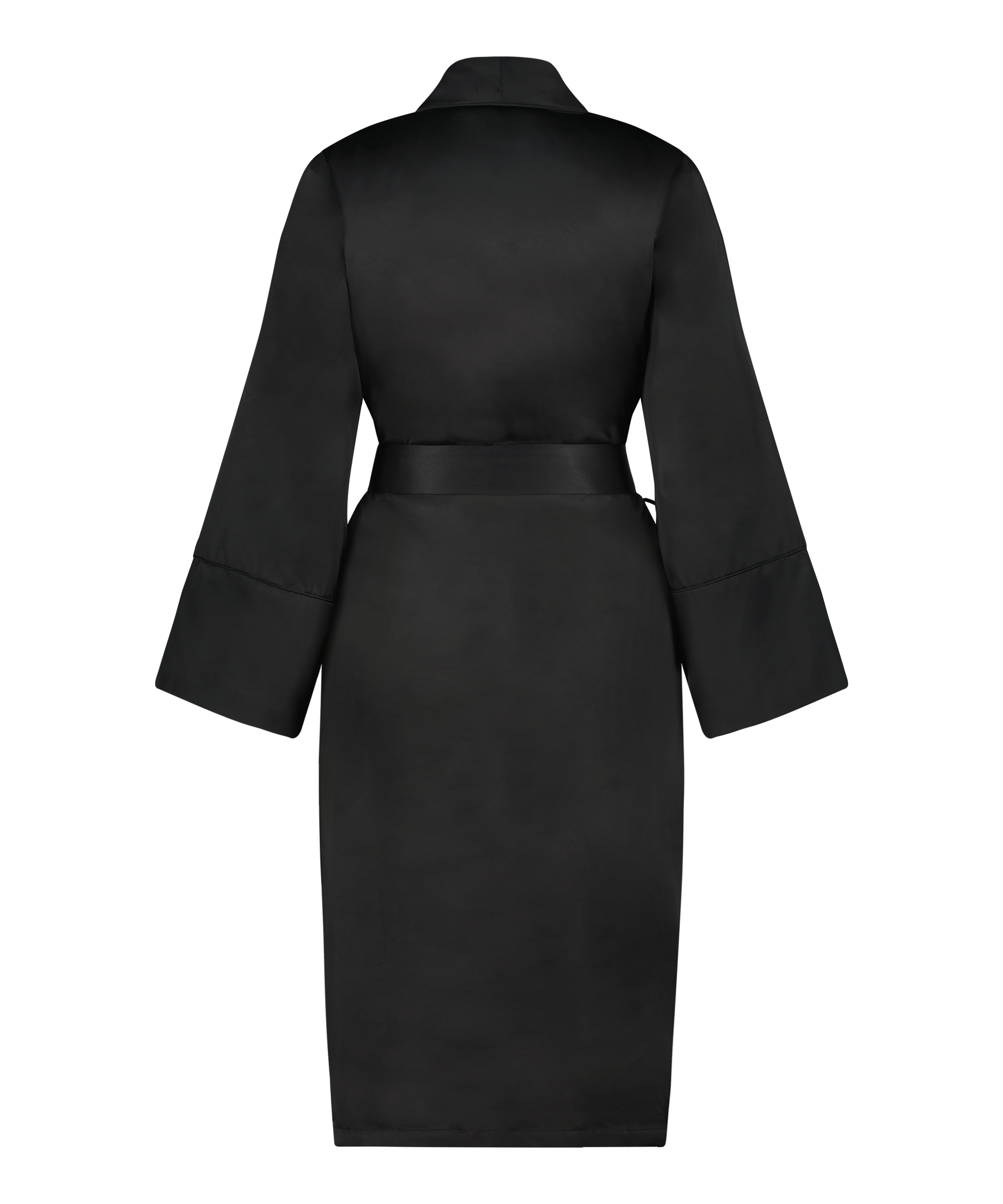 Badrock av satinfleece, Svart, main