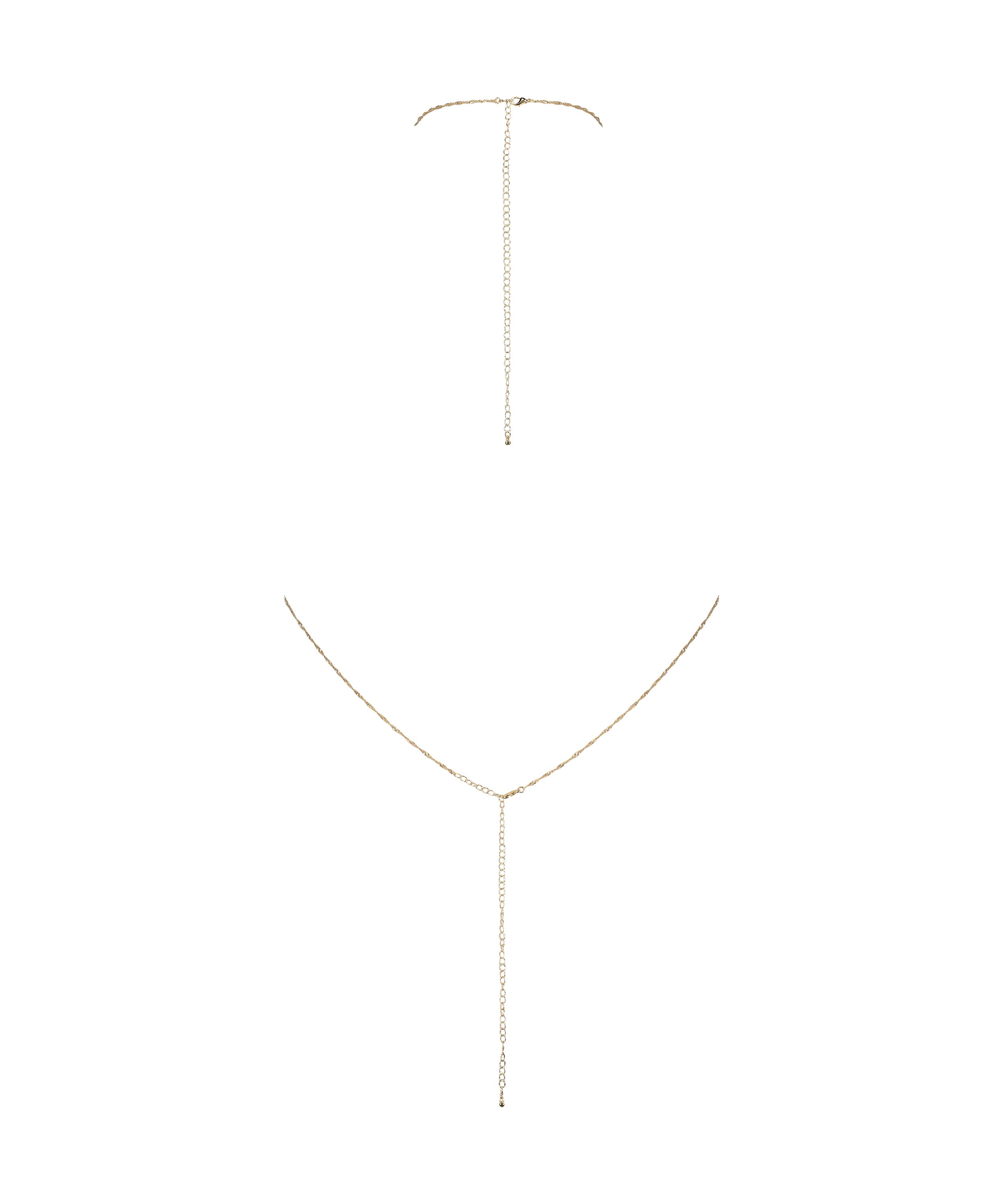 Bralette Chain Top, Gul, main