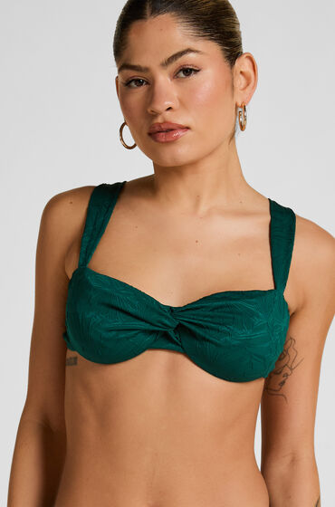 Hunkemöller Azua Highleg Bikinibottom Grön