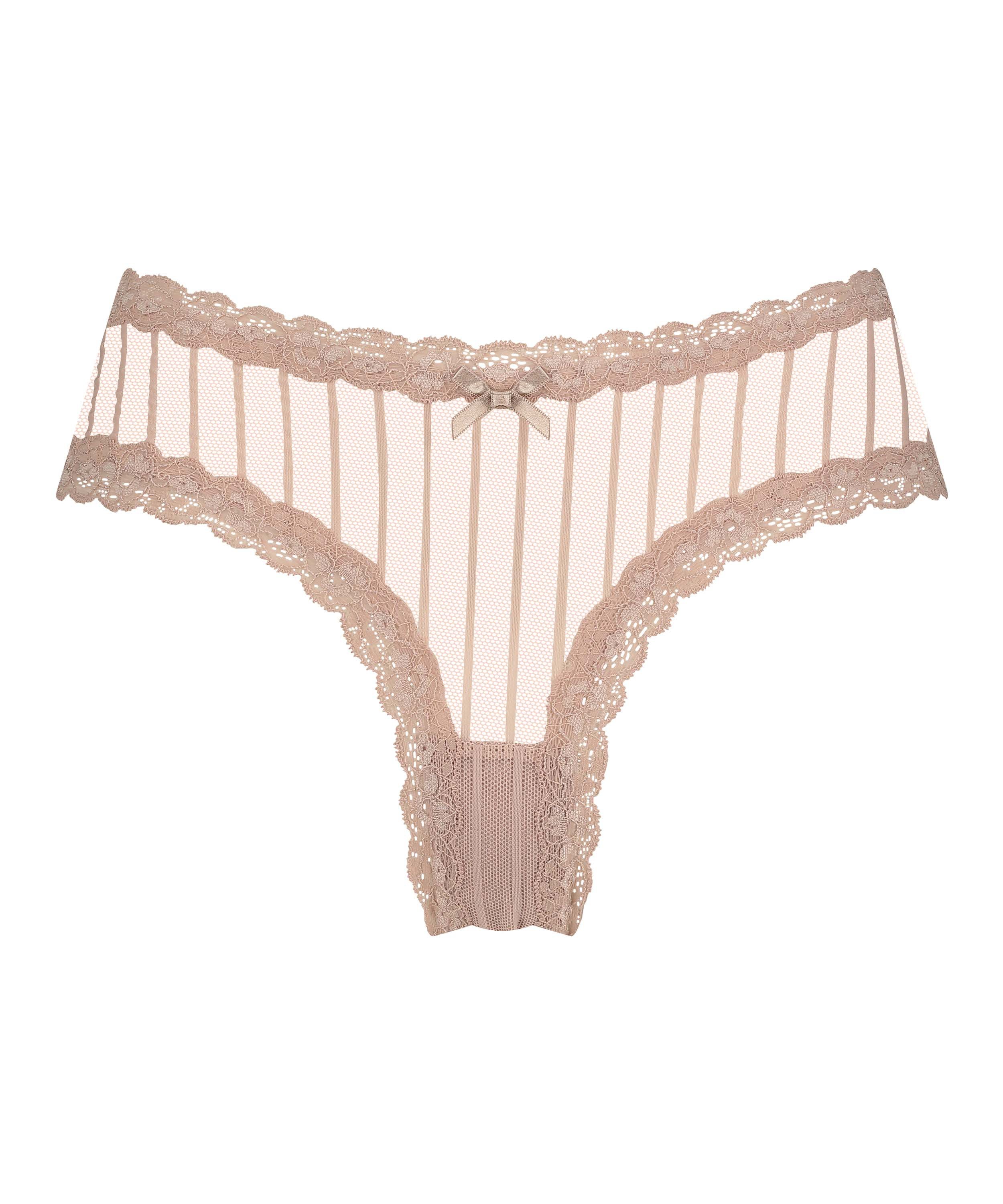 Brazilian-trosa V-shape mesh, Beige, main