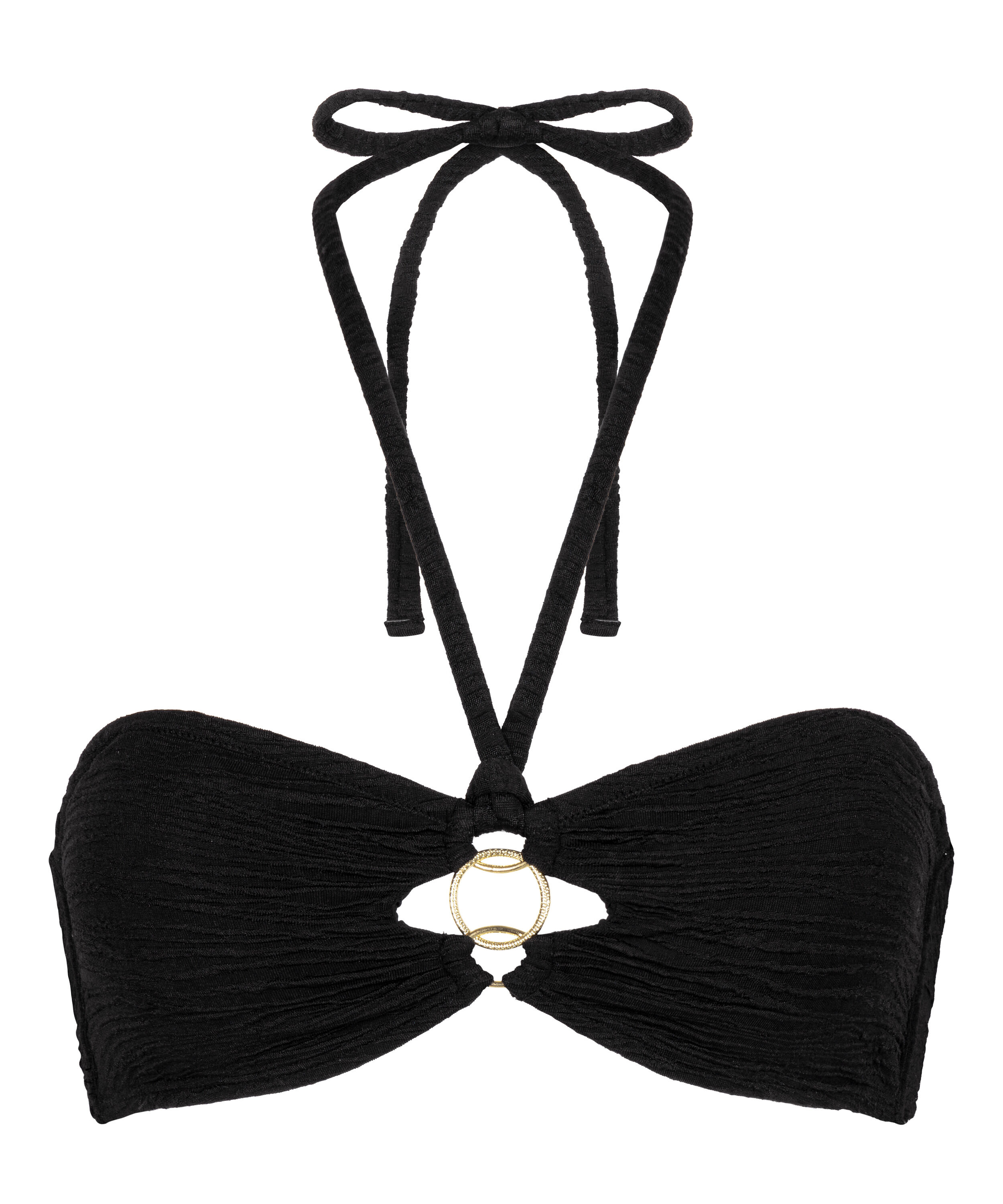 Bahamas bandeau-bikini&ouml;verdel, Svart