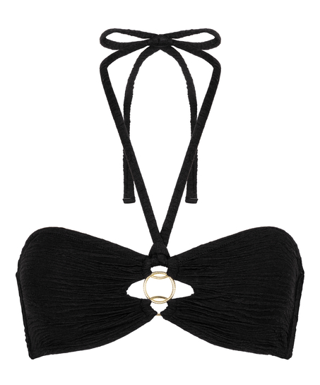 Bahamas bandeau-bikiniöverdel, Svart