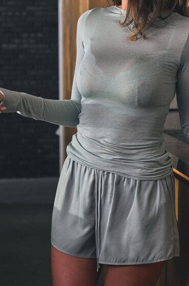 Hunkemöller Satinshorts Ayla Grön