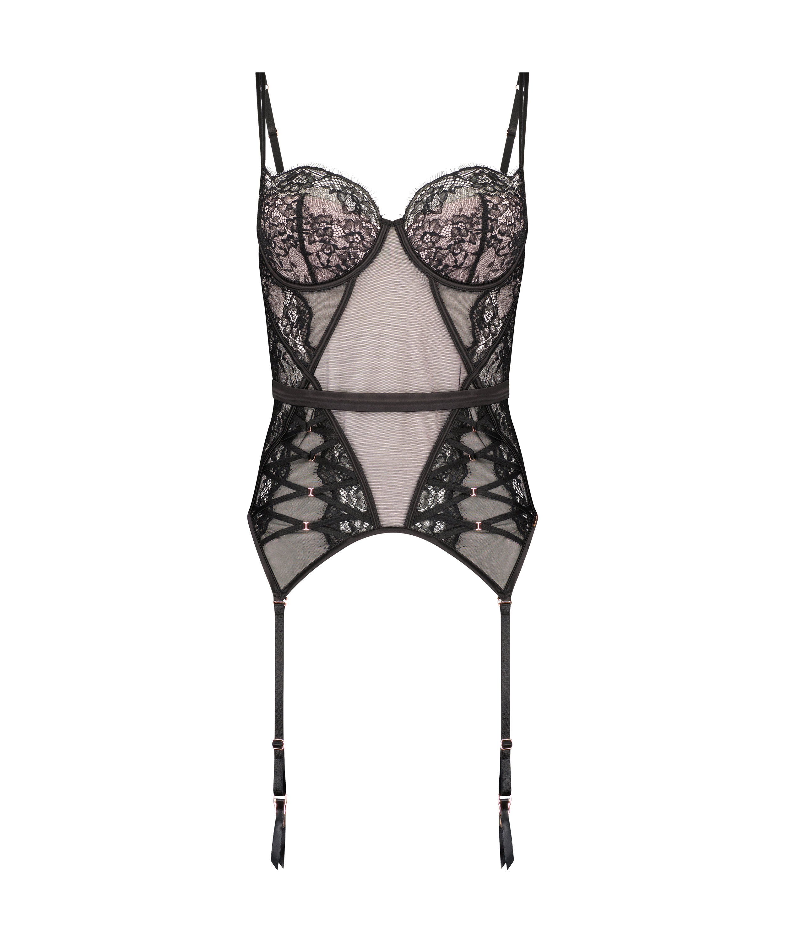 Margaret bustier Lucy Hale, Svart, main