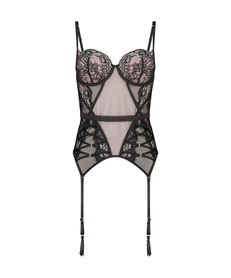 Margaret bustier Lucy Hale, Svart