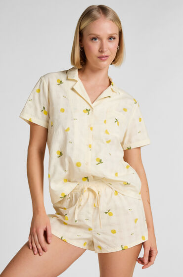 Hunkemöller Lemon Pyjamasshorts Vit