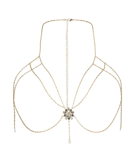 Bralette Chain Top, Gul