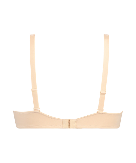 Icke-formpressad bygel-bh Satin Fleece, Beige