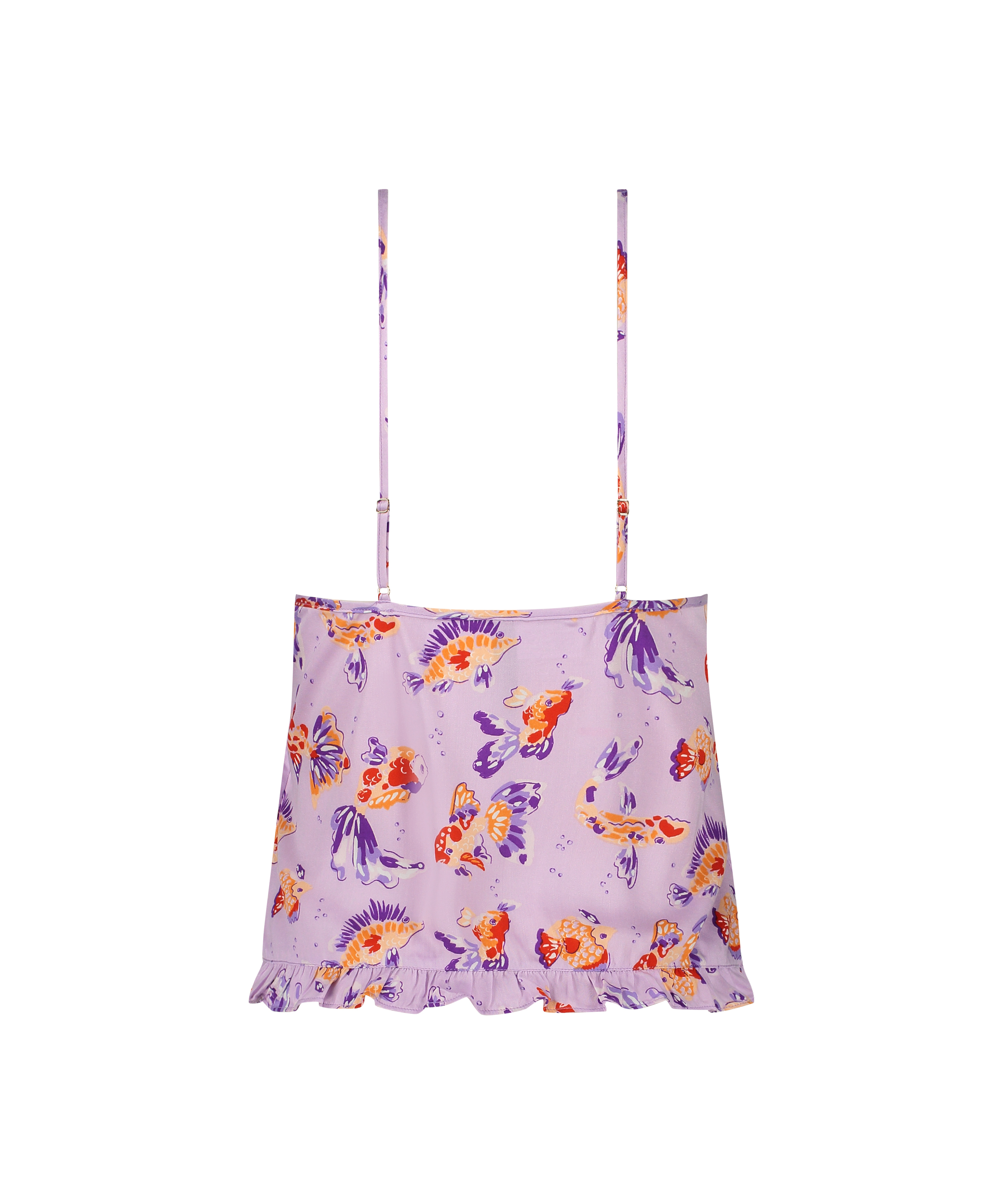 Camisole-topp i Satin, Lila, main