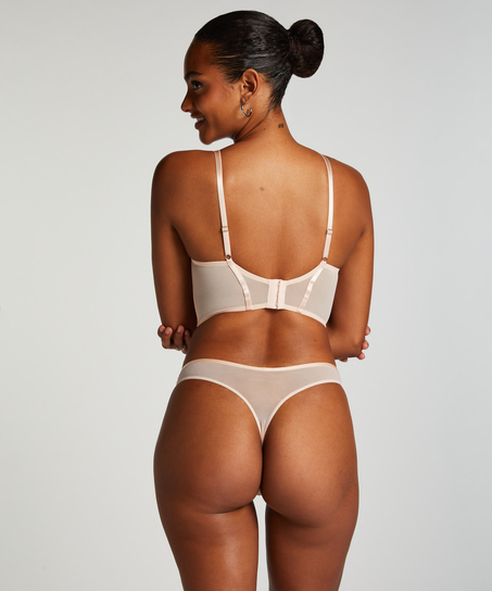 Icke-formpressad longline bygel-bh Jade, Rosa