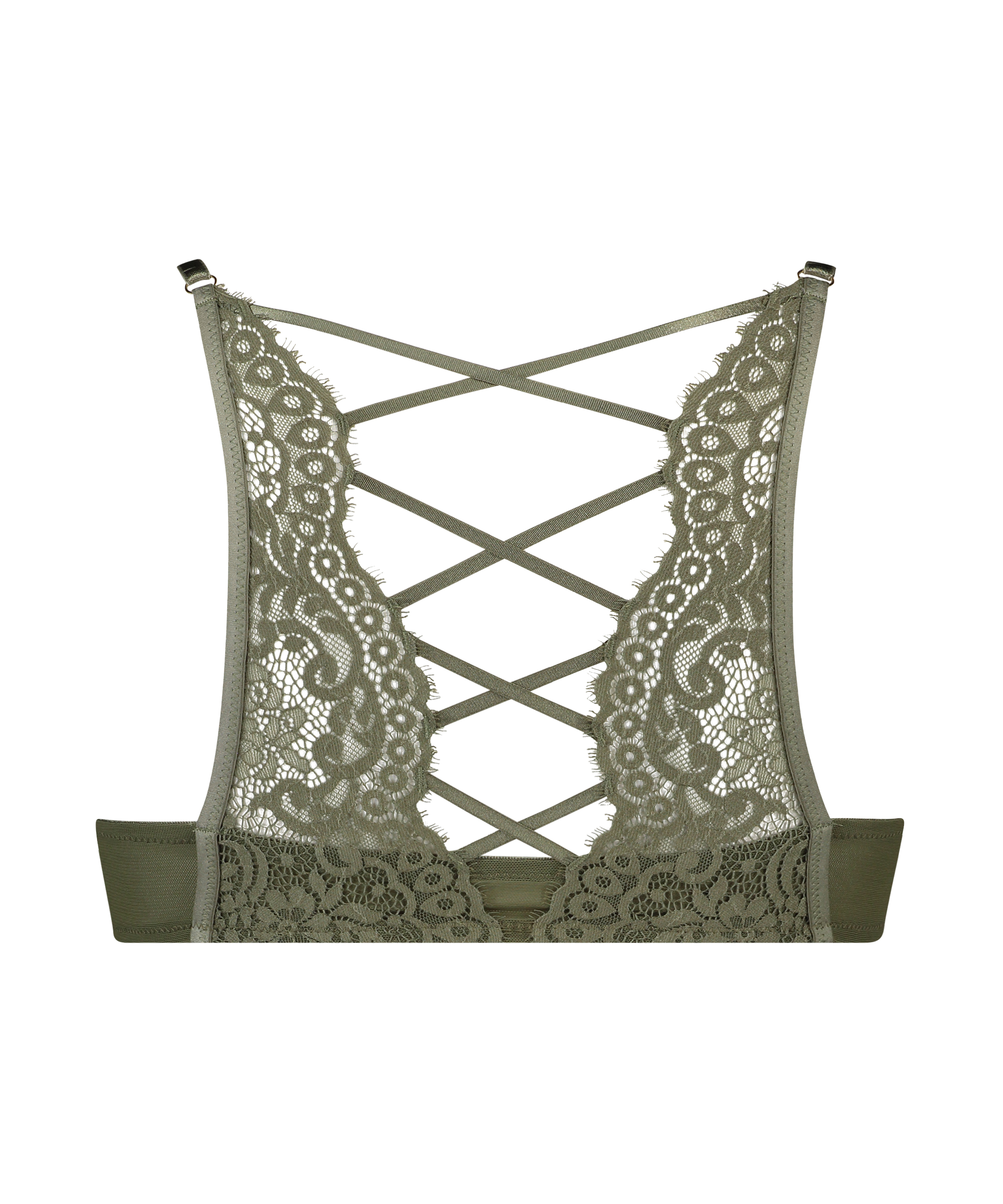 Formpressad bygel-bh med push-up Cardi, Grön, main