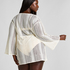 Beach Crochet Kaftan, Vit