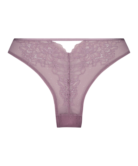 Högt skuren brazilian-trosa, Lila